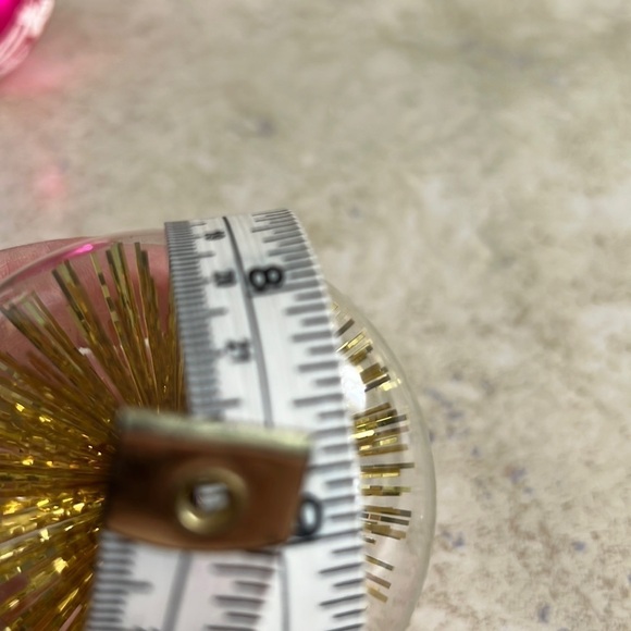 Vintage Christmas Ornament Unsilvered Gold Tinsel Starburst - Picture 4 of 7